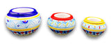 Caspò a testina in ceramica di Vietri