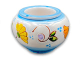Caspò a testina in ceramica di Vietri