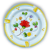 Posacenere rotondo in ceramica di Vietri 