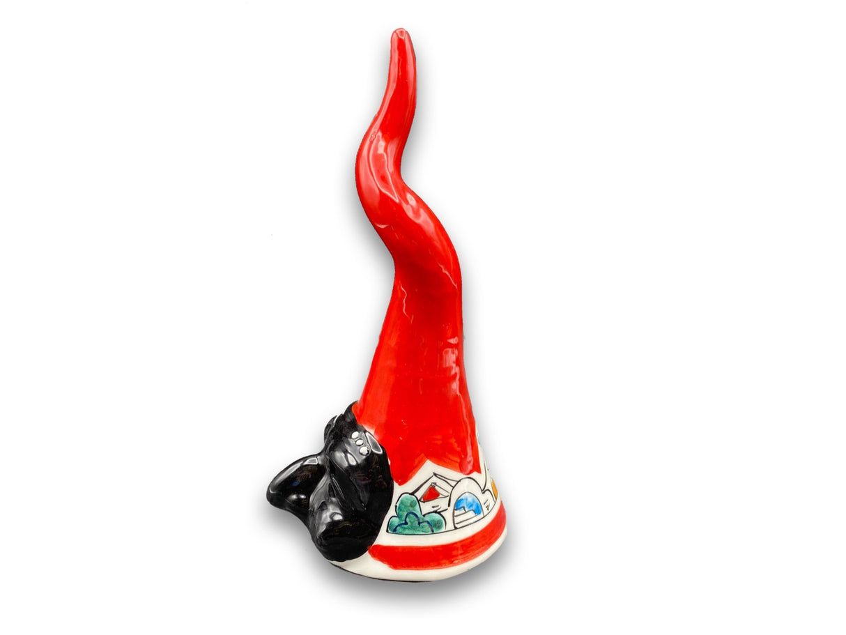 Corno con maschera in ceramica di Vietri