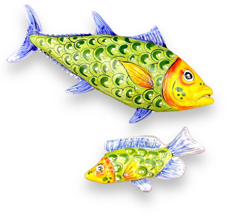 Pesce da muro in ceramica di Vietri