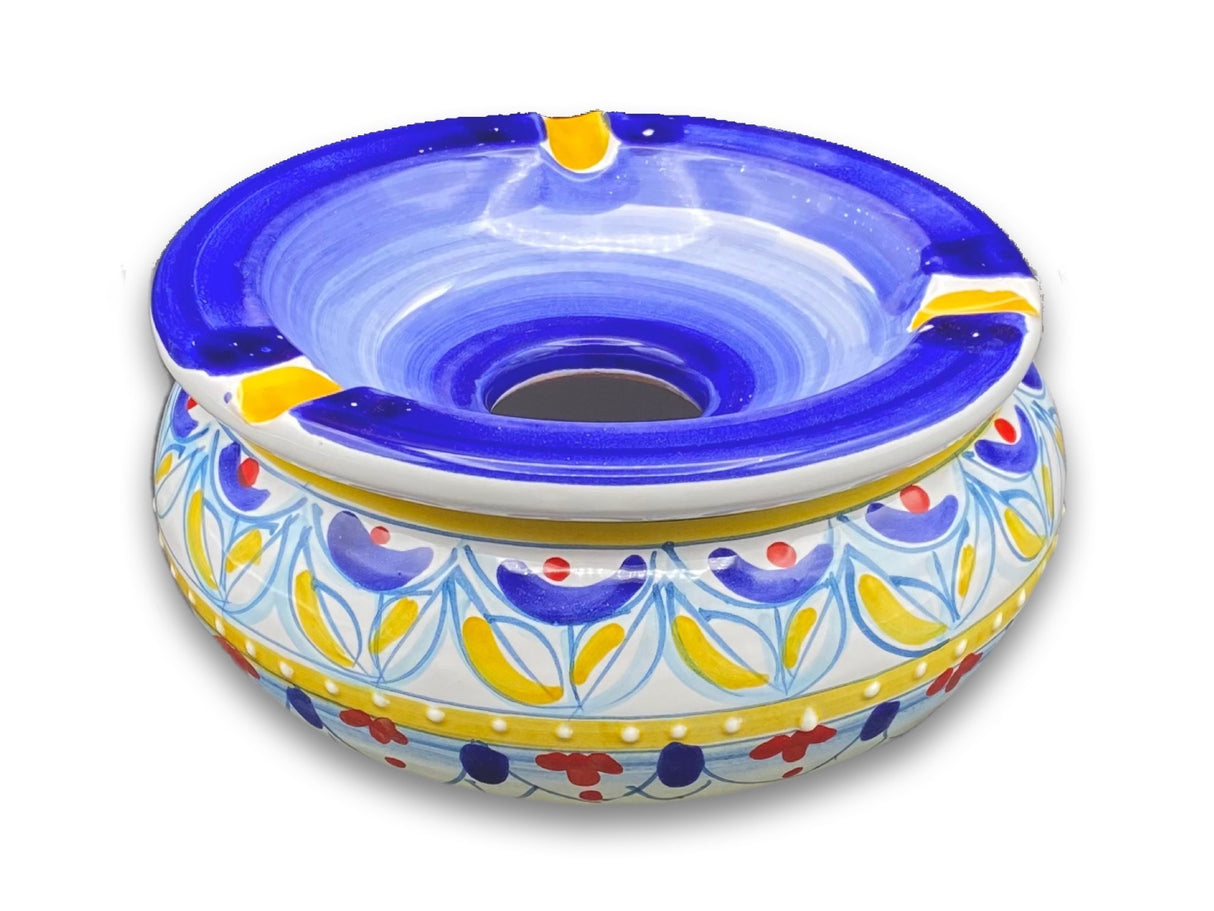 Posacenere antivento in ceramica di Vietri