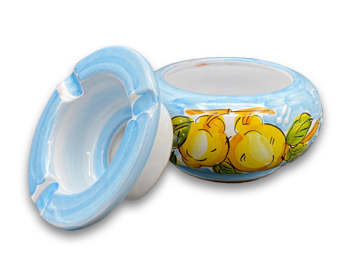 Posacenere antivento in ceramica di Vietri