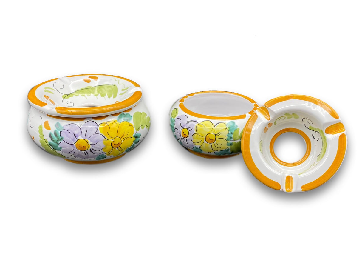 Posacenere antivento in ceramica di Vietri