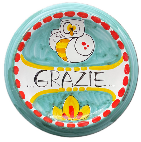 Rendi resto rotondo in ceramica di Vietri