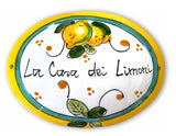 Targa fuori porta in ceramica di Vietri