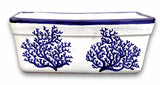 Fioriera rettangolare in ceramica di Vietri