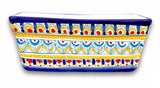 Fioriera rettangolare in ceramica di Vietri