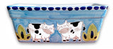 Fioriera rettangolare in ceramica di Vietri
