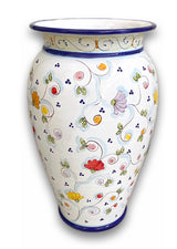 Porta ombrelli svasato in ceramica di Vietri