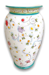 Porta ombrelli svasato in ceramica di Vietri