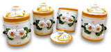 Barattolo in ceramica di Vietri Linea Margherite