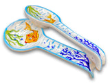 Poggiamestolo Roma in Ceramica Vietrese