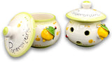 Porta peperoncini forato in ceramica vietrese