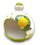 Porta spugna in ceramica di Vietri Linea limoni