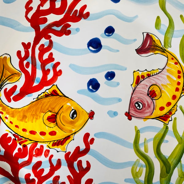 Servizio Caffè X 2 + Zuccheriera in ceramica vietrese DECORO VIETRI ANTICO