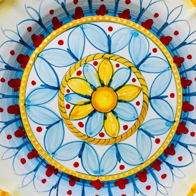 Servizio Caffè X 2 + Zuccheriera in ceramica vietrese DECORO VIETRI ANTICO