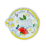 Gratta aglio in ceramica di Vietri