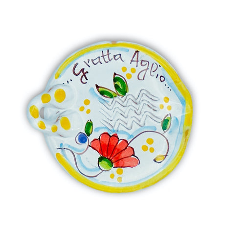 Gratta aglio in ceramica di Vietri