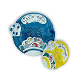 Gratta aglio in ceramica di Vietri