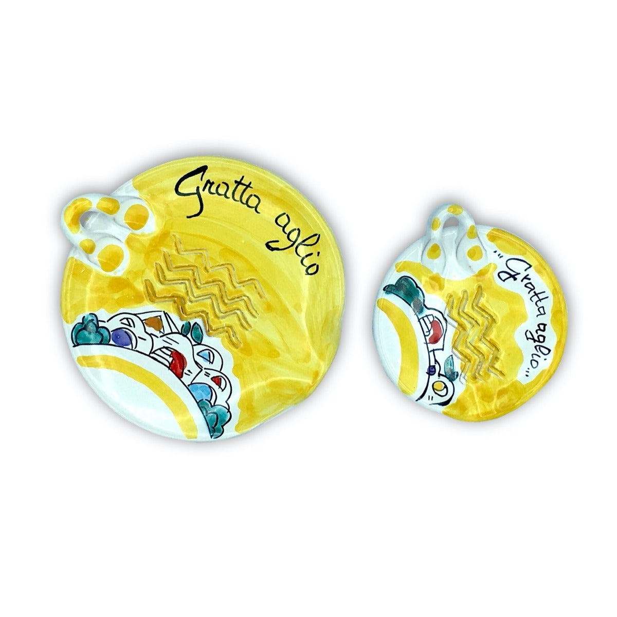 Gratta aglio in ceramica di Vietri