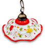 Lampadario in ceramica vietrese DECORO PRIMULA NEW