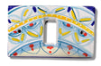 Coprinterruttore MAGIC in ceramica vietrese DECORO GEOMETRICO RAVELLO NEW