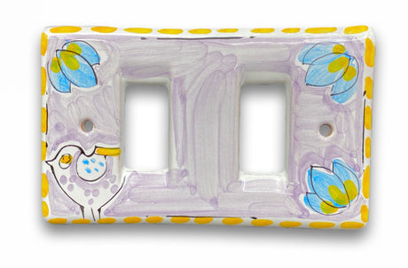 Coprinterruttore Magic in ceramica vietrese DECORO PULCINO NEW