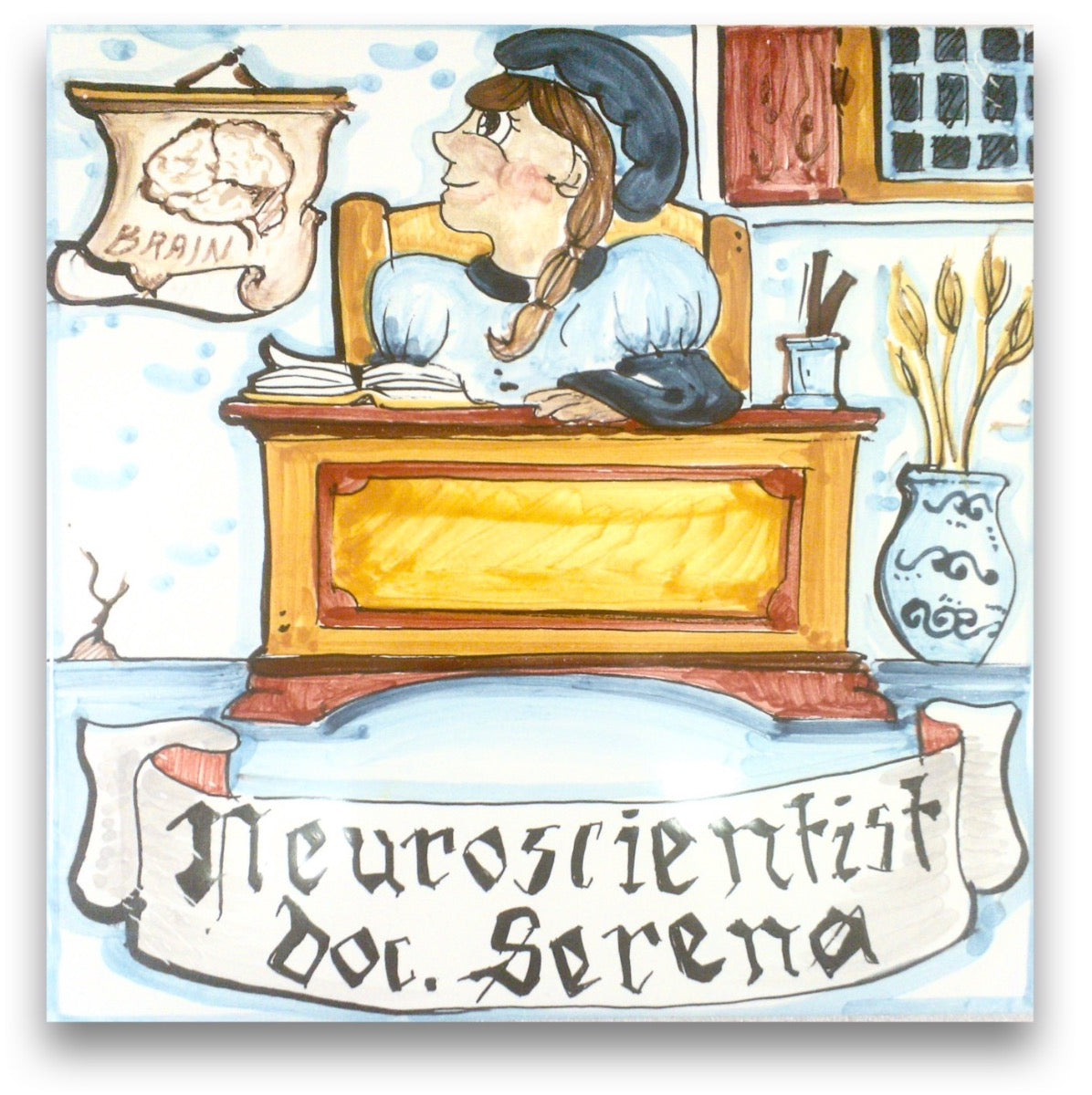 Mattonella mestiere in ceramica di Vietri 