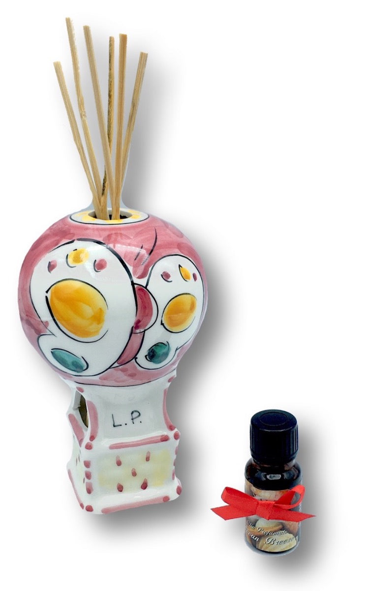 Mongolfiera Profumatore essenze in ceramica di Vietri 