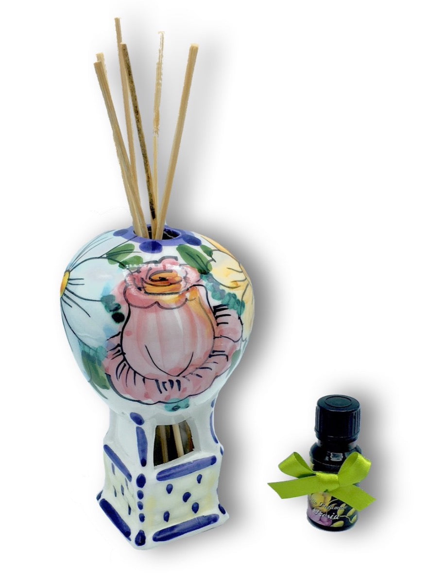 Mongolfiera Profumatore essenze in ceramica di Vietri 