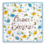 Mattonella personalizzabile Primula New in ceramica di Vietri