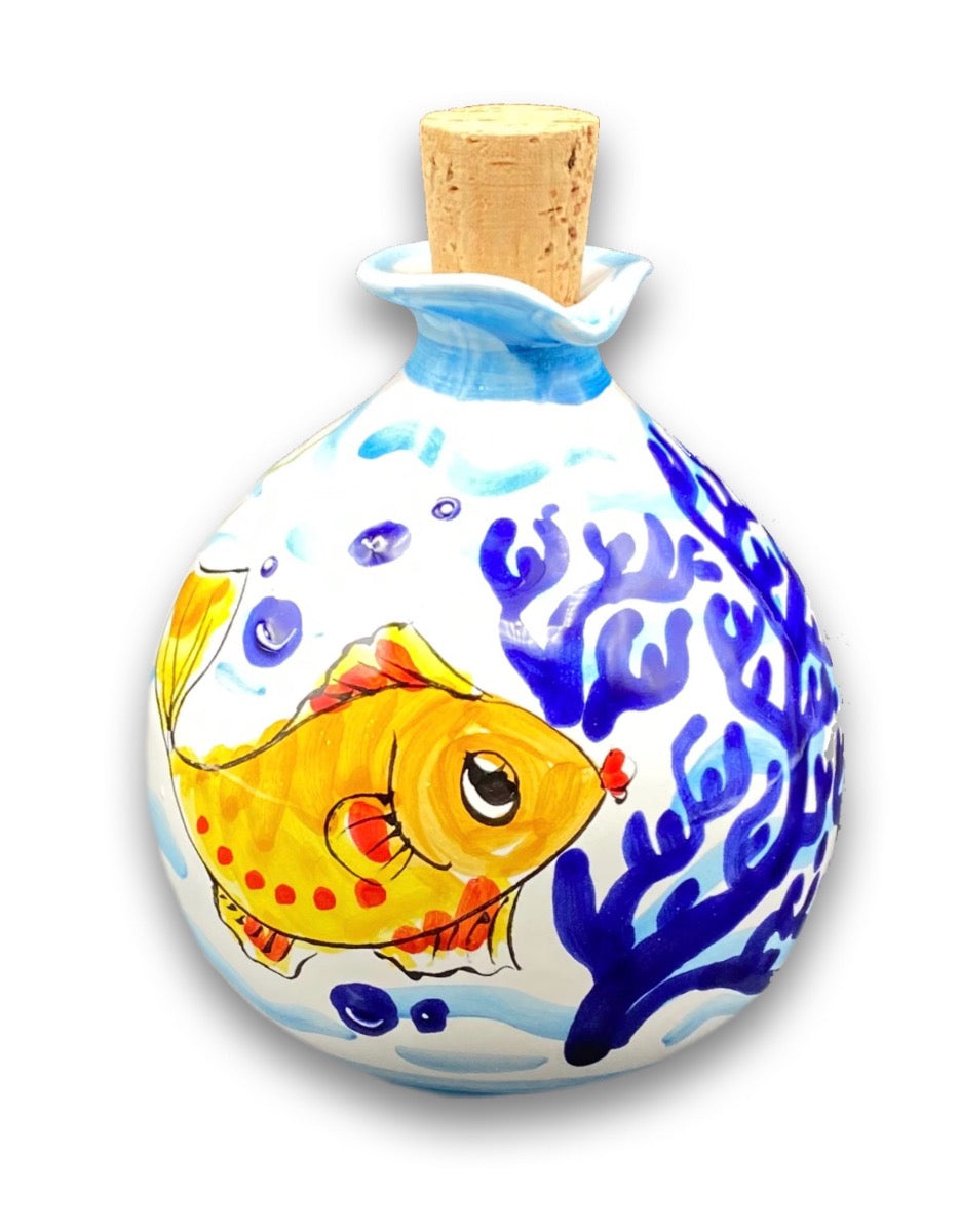 Oliera a palla in ceramica di Vietri