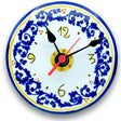 Orologio d'appoggio in Ceramica Vietrese