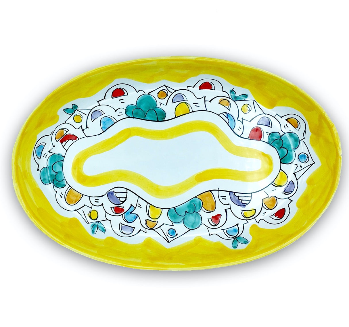 Ovalina in ceramica di Vietri 
