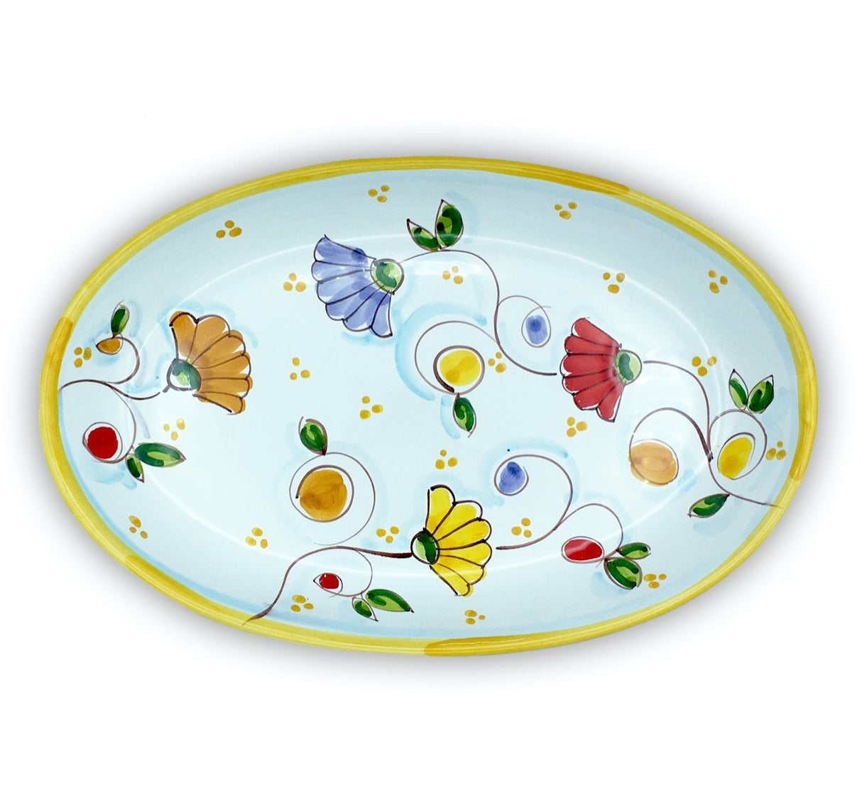 Ovalina in ceramica di Vietri 