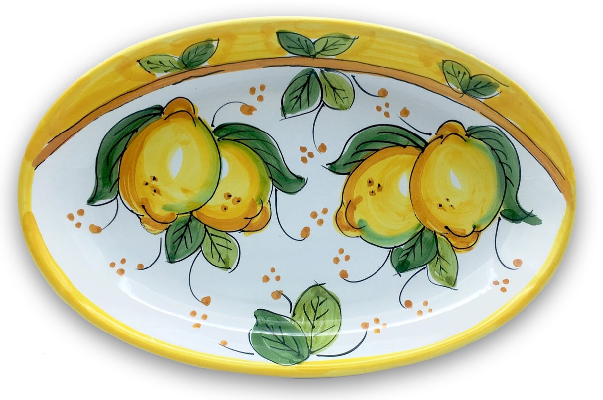Ovalina in ceramica di Vietri 