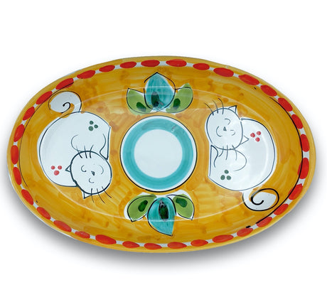 Ovalina in ceramica di Vietri 