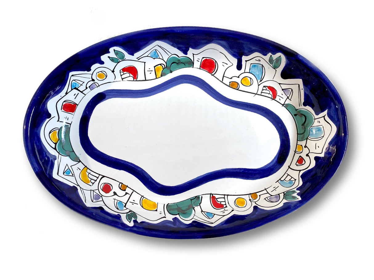 Ovalina in ceramica di Vietri 