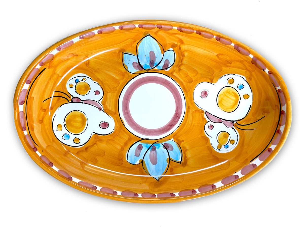 Ovalina in ceramica di Vietri 