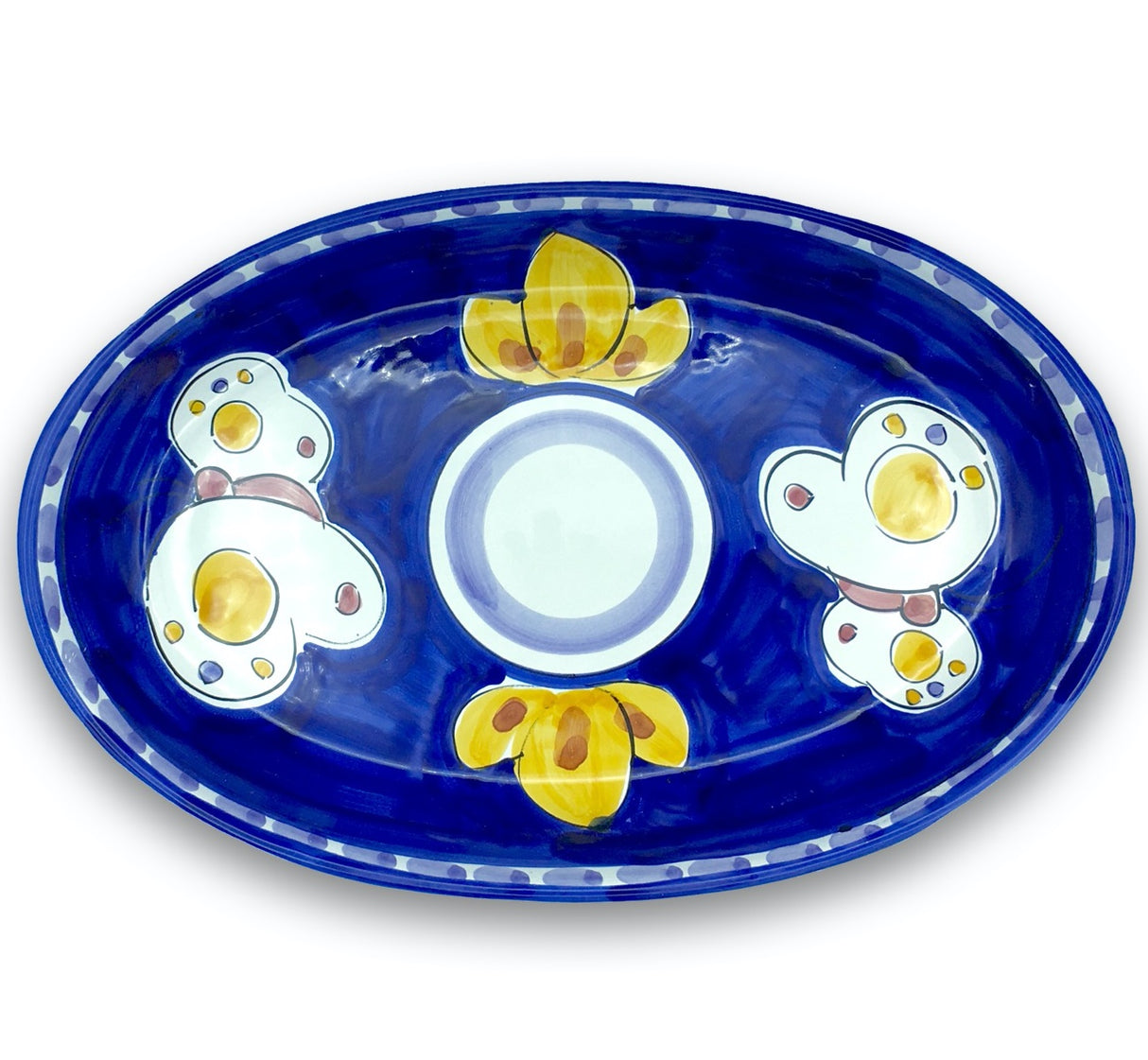 Ovalina in ceramica di Vietri 