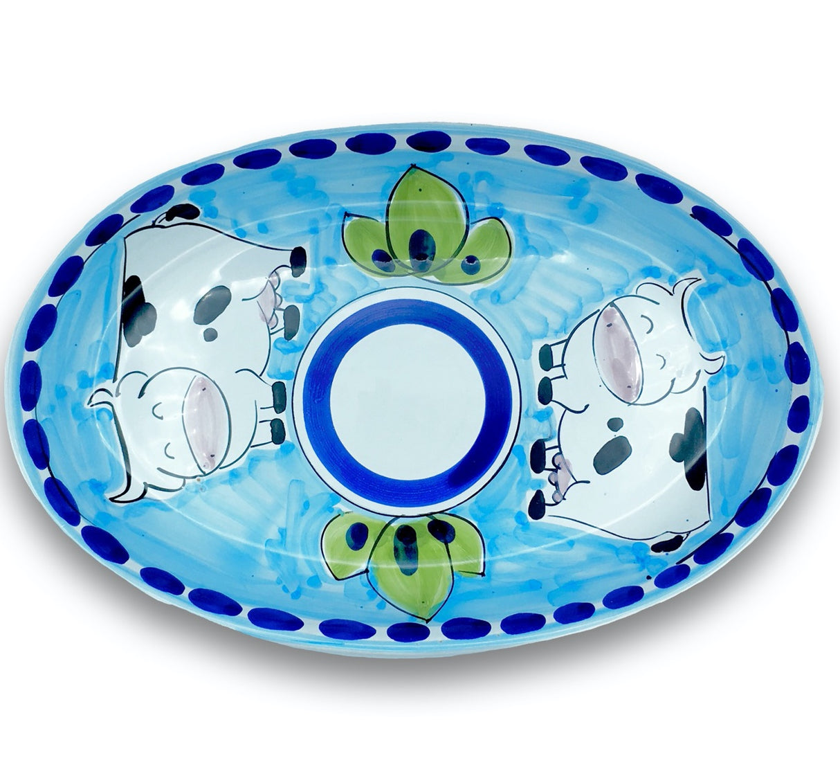 Ovalina in ceramica di Vietri 