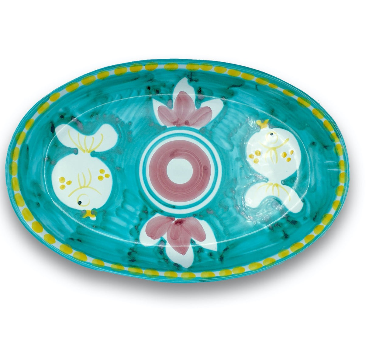 Ovalina in ceramica di Vietri 