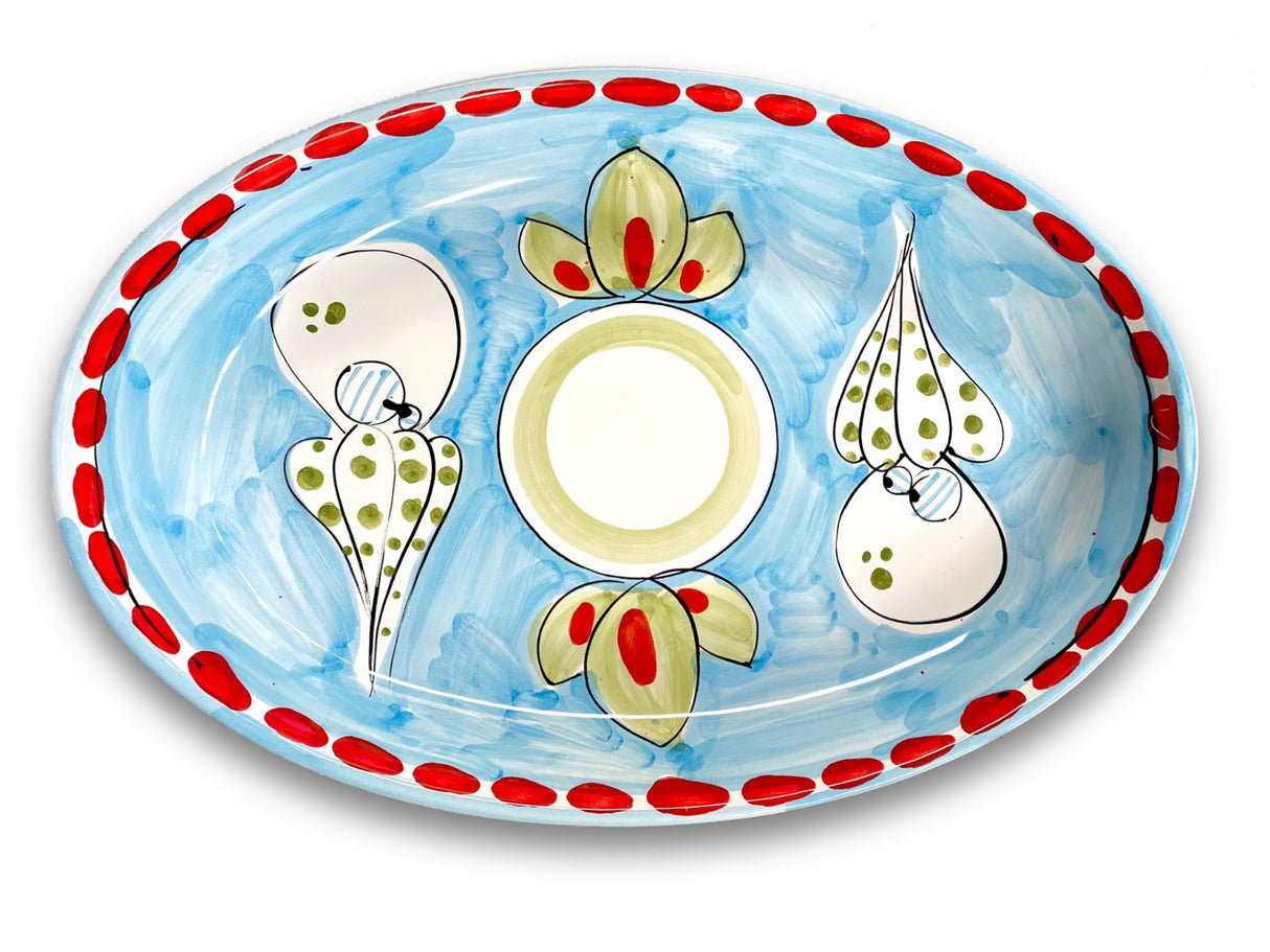 Ovalina in ceramica di Vietri 
