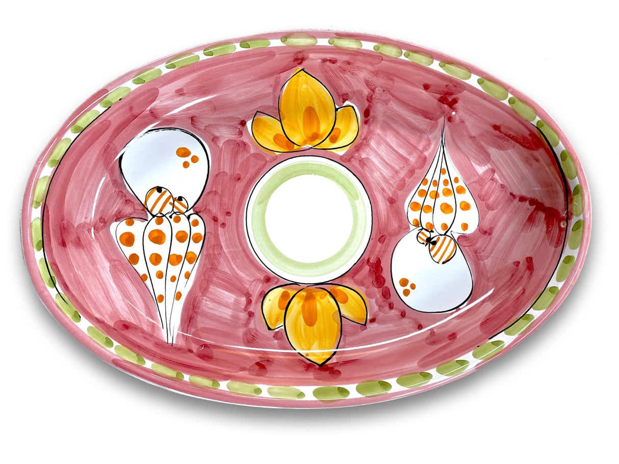 Ovalina in ceramica di Vietri 