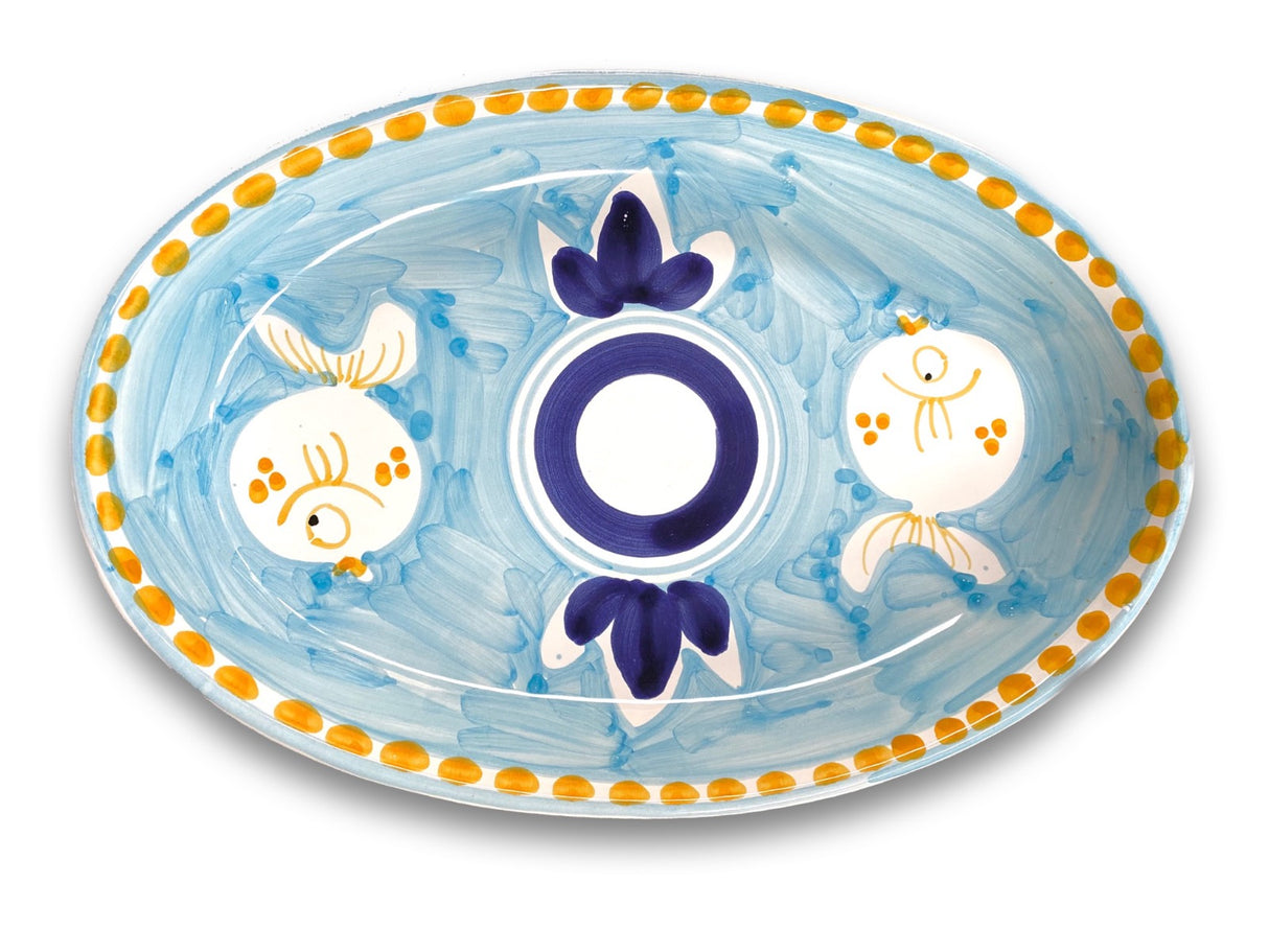 Ovalina in ceramica di Vietri 