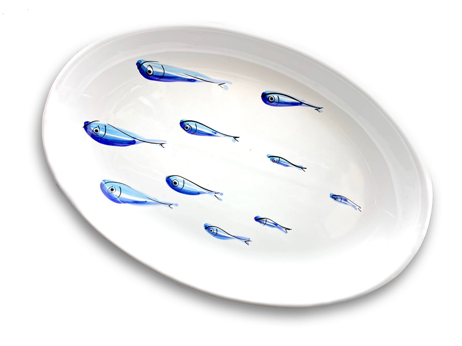 Ovalina in ceramica di Vietri Linea Mare 