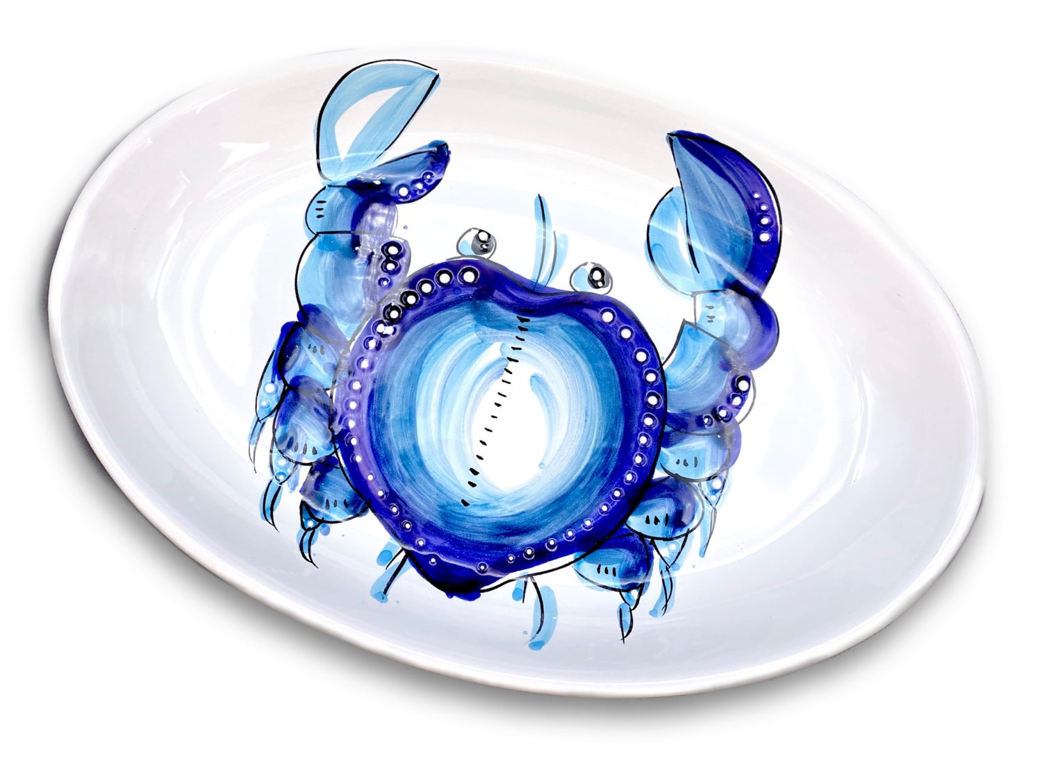 Ovalina in ceramica di Vietri Linea Mare 