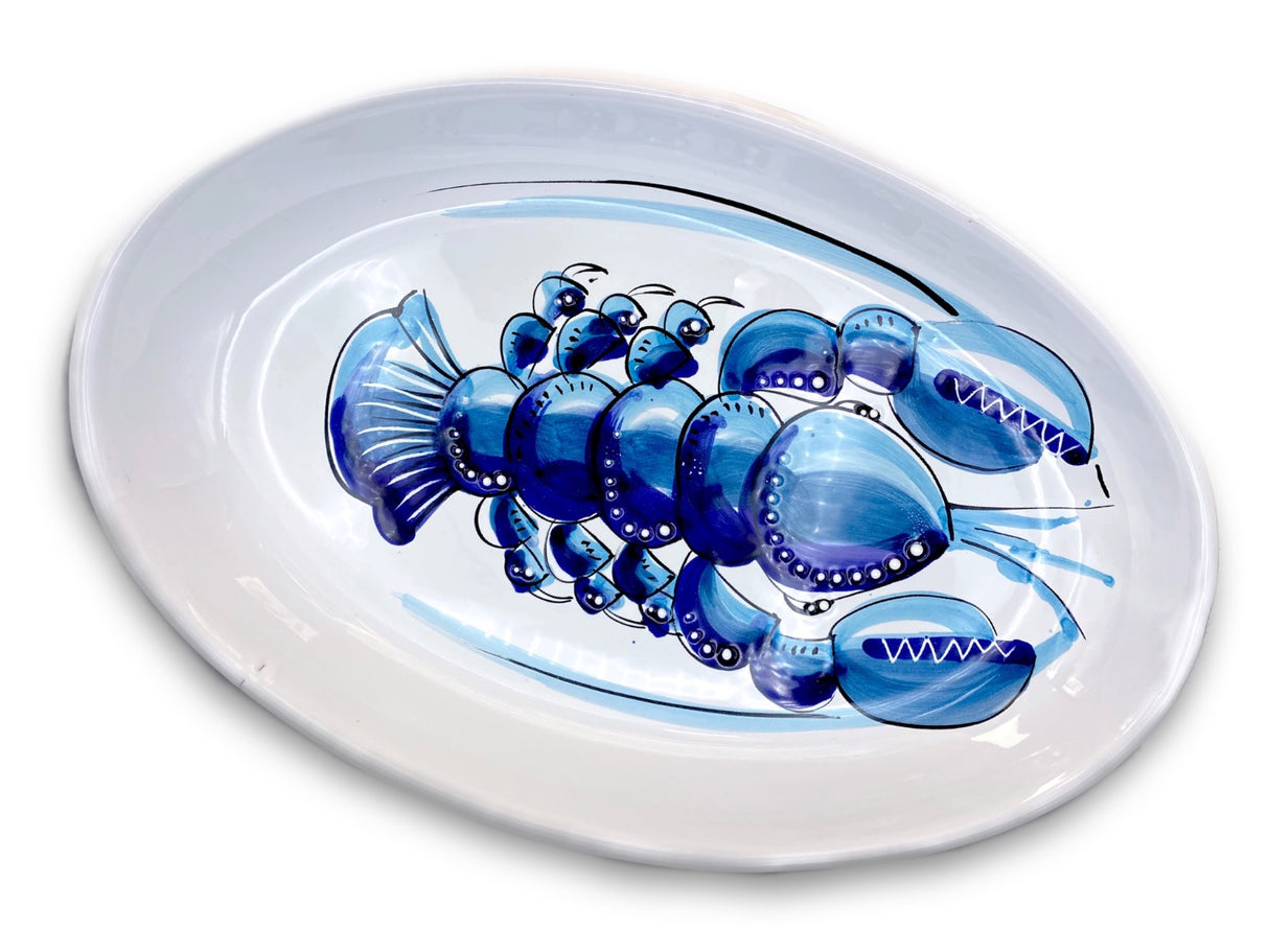 Ovalina in ceramica di Vietri Linea Mare 