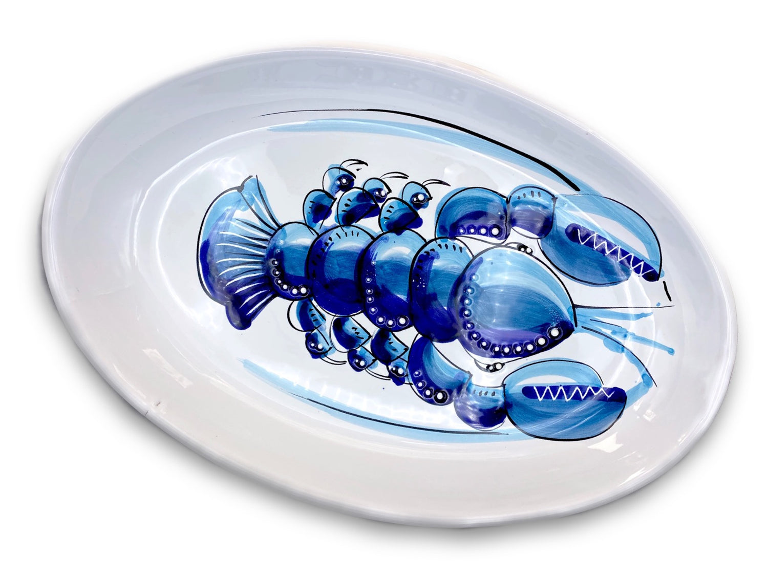 Ovalina in ceramica di Vietri Linea Mare 